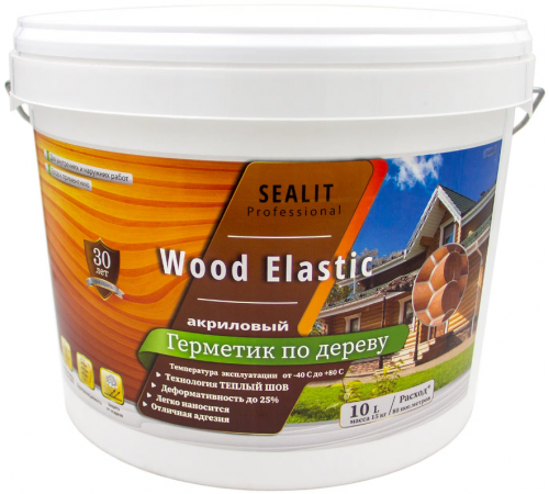 Приобрести ГЕРМЕТИК - Sealit Wood Elastic для работы с деревянными материалами 5 л в Щелково, Московская область