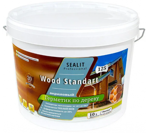 Купить ГЕРМЕТИК - Sealit Wood Standart для профессиональных работ с деревянными домами 5 л в Щелково, Московская область