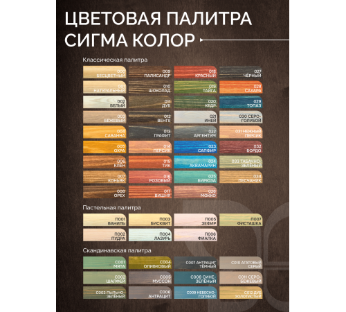 Приобрести МАСЛО С ТВЕРДЫМ ВОСКОМ «СИГМА-ДЕКОР ПРЕМИУМ» в Щелково, Московская область